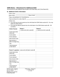 Document preview: Form FL Non-Parent403 Icwa Notice - Attachment for Additional Child - Washington