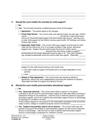 Form FL Modify501 Petition to Modify Child Support Order - Washington, Page 4