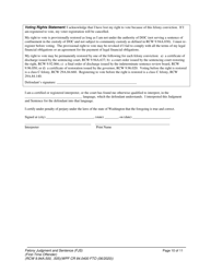 Form WPF CR84.0400 FTO Felony Judgment and Sentence - First-Time Offender - Washington, Page 10
