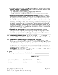 Form WPF CR84.0400 FTO Felony Judgment and Sentence - First-Time Offender - Washington, Page 9