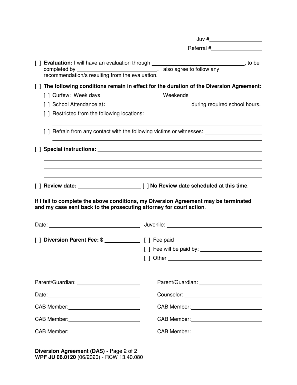 Form WPF JU06.0120 - Fill Out, Sign Online and Download Printable PDF ...