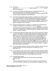 Form CrRLJ04.0200 Statement of Defendant on Plea of Guilty - Washington, Page 3