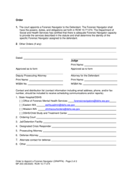 Form MP203 Order Appointing a Forensic Navigator (Orapfn) - Washington, Page 2