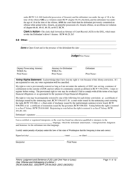 Form WPF CR84.0400 JSKO Felony Judgment and Sentence - Jail One Year or Less (Sex Offense and Kidnapping of a Minor) - Washington, Page 11