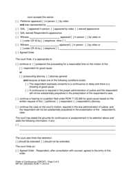 Form MP441 Order of Continuance (Orcnt) - Washington, Page 2