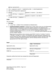 Form MP445 Order Setting Trial Date (Orstd) - Washington, Page 2
