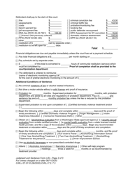 Form CrRLJ07.0110 Judgment and Sentence (Js) - Washington, Page 2