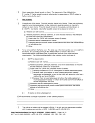 Form JU03.0500 Order After Hearing: First Dependency Review/Dependency Review/Permanency Planning - Washington, Page 6