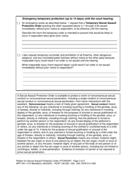 Form SA1.015 Petition for Sexual Assault Protection Order (Ptorsxp) - Washington, Page 3