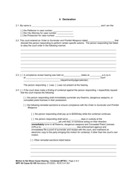 Form WPF All Cases02-100 Motion to Set Show Cause Hearing - Contempt (Mtsc) - Washington, Page 2