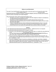 Form All Cases02.075 Findings and Order on Review: Weapons Surrender Compliance - Washington, Page 5