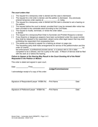 Form VA6.020 Denial Order - Vulnerable Adult - Washington, Page 2