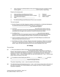 Form NC03.0900 Contempt Hearing Order (Orcnw) - Washington, Page 2