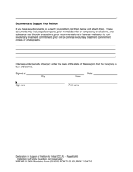 Form MP01.0600 Joel&#039;s Law Petition for Initial Detention by Family, Guardian, or Conservator - Washington, Page 13