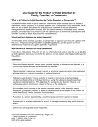 Form MP01.0600 Joel&#039;s Law Petition for Initial Detention by Family, Guardian, or Conservator - Washington, Page 2