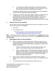 Form MP01.0600 Joel&#039;s Law Petition for Initial Detention by Family, Guardian, or Conservator - Washington, Page 4