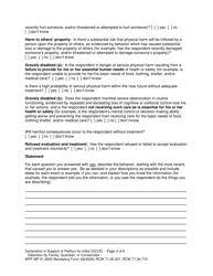 Form MP01.0600 Joel&#039;s Law Petition for Initial Detention by Family, Guardian, or Conservator - Washington, Page 9