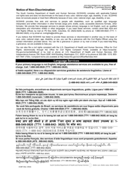 DHHS Form 3400-E Application Addendum - Tuberculosis (Tb) Referral - South Carolina, Page 2