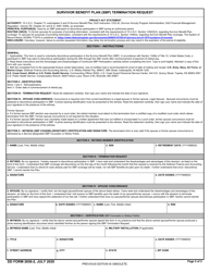 DD Form 2656-2 &quot;Survivor Benefit Plan (SBP) Termination Request&quot;, Page 2