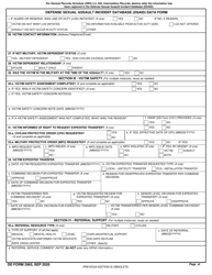 DD Form 2965 Defense Sexual Assault Incident Database (Dsaid) Data Form, Page 3