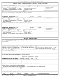 DD Form 2965 Defense Sexual Assault Incident Database (Dsaid) Data Form, Page 4