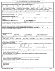DD Form 2965 Defense Sexual Assault Incident Database (Dsaid) Data Form, Page 7