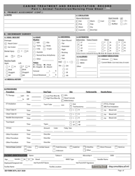 DD Form 3074 Canine Resuscitation Card, Page 2