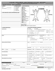 DD Form 3074 Canine Resuscitation Card, Page 4