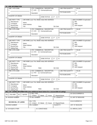 CBP Form 3461 Entry/Immediate Delivery, Page 2