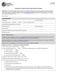 Document preview: Form 2816 Residential Treatment Center Project Referral Checklist - Texas