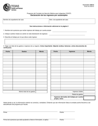Document preview: Formulario 3085-S Declaracion De Los Ignresos Por Autoempleo - Texas (Spanish)