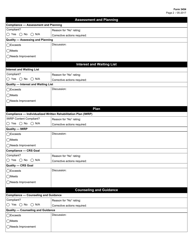 Form 3454 Compliance and Quality Case Review - Texas, Page 2
