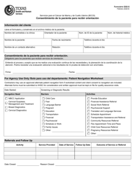 Document preview: Formulario 5202-S Consentimiento De La Paciente Para Recibir Orientacion - Texas (Spanish)