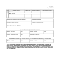 Form H0056 Notice of Opportunity to Designate Countable Resources - Texas, Page 2
