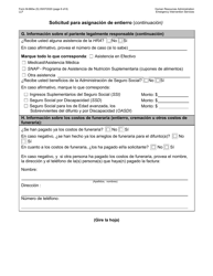 Formulario M-860W Solicitud Para Asignacion De Entierro - New York City (Spanish), Page 6