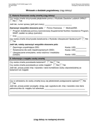 Form M-860W Application for Burial Allowance - New York City (Polish), Page 3