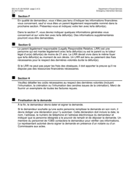 Instructions for Form M-860W Demande D&#039;allocation D&#039;obseques - New York City (French), Page 2