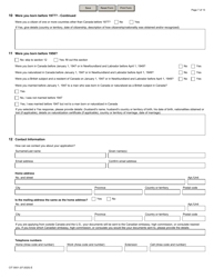 Form CIT0001 Application for a Citizenship Certificate - Canada, Page 7