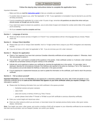Form CIT0001 Application for a Citizenship Certificate - Canada, Page 9