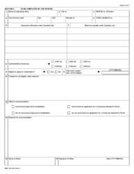Form IMM1444 Application for Criminal Rehabilitation - Canada, Page 3
