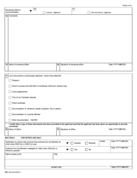 Form IMM1444 Application for Criminal Rehabilitation - Canada, Page 4