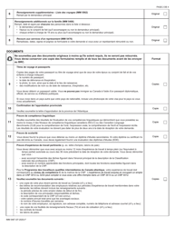 Forme IMM5467 Liste De Controle DES Documents - Programme DES Travailleurs Qualifies Intermediaires Du Canada Atlantique - Canada (French), Page 2