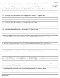 Forme IMM1283 Evaluation De La Situation Financiere - Canada (French), Page 2
