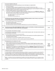 Forme IMM5498 Liste De Controle DES Documents: Programme DES Diplomes Etrangers Du Canada Atlantique - Canada (French), Page 3
