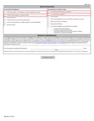 Forme IMM5686 Demande D&#039;opinion Pour Une Dispense De Permis De Travail Ou D&#039;eimt - Canada (French), Page 2