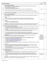 Forme IMM5981 Liste De Controle DES Documents: Gardiens/Gardiennes D&#039;enfants En Milieu Familial Et Aides Familiaux a Domicile - Canada (French), Page 3