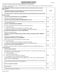 Forme IMM5760 Liste De Controle DES Documents: Categorie Demarrage D&#039;entreprise - Canada (French), Page 2
