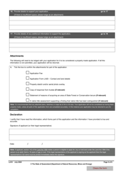 Form LA10 Part B Application to Purchase or Lease State Land - Queensland, Australia, Page 6