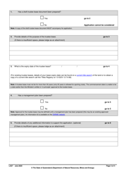 Form LA27 Part B Application for Trustee Lease - Queensland, Australia, Page 3