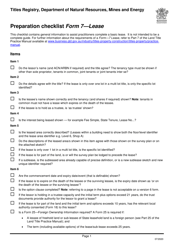 Form 7 Preparation Checklist - Lease - Queensland, Australia